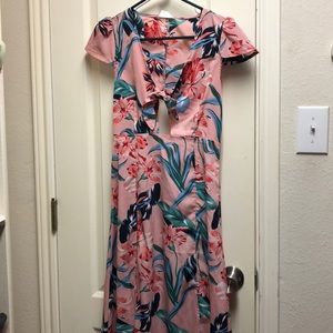 Pink Floral Dress